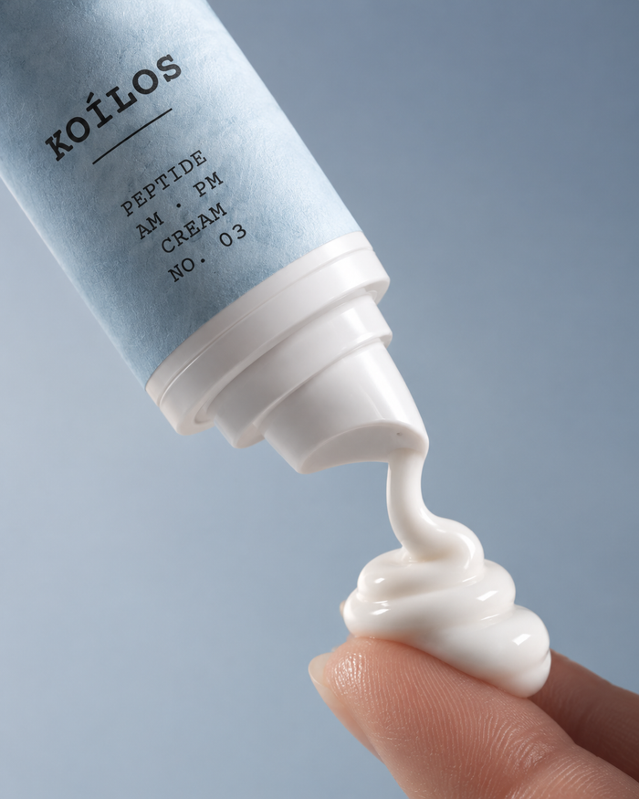 A little cream, pressed from the tube